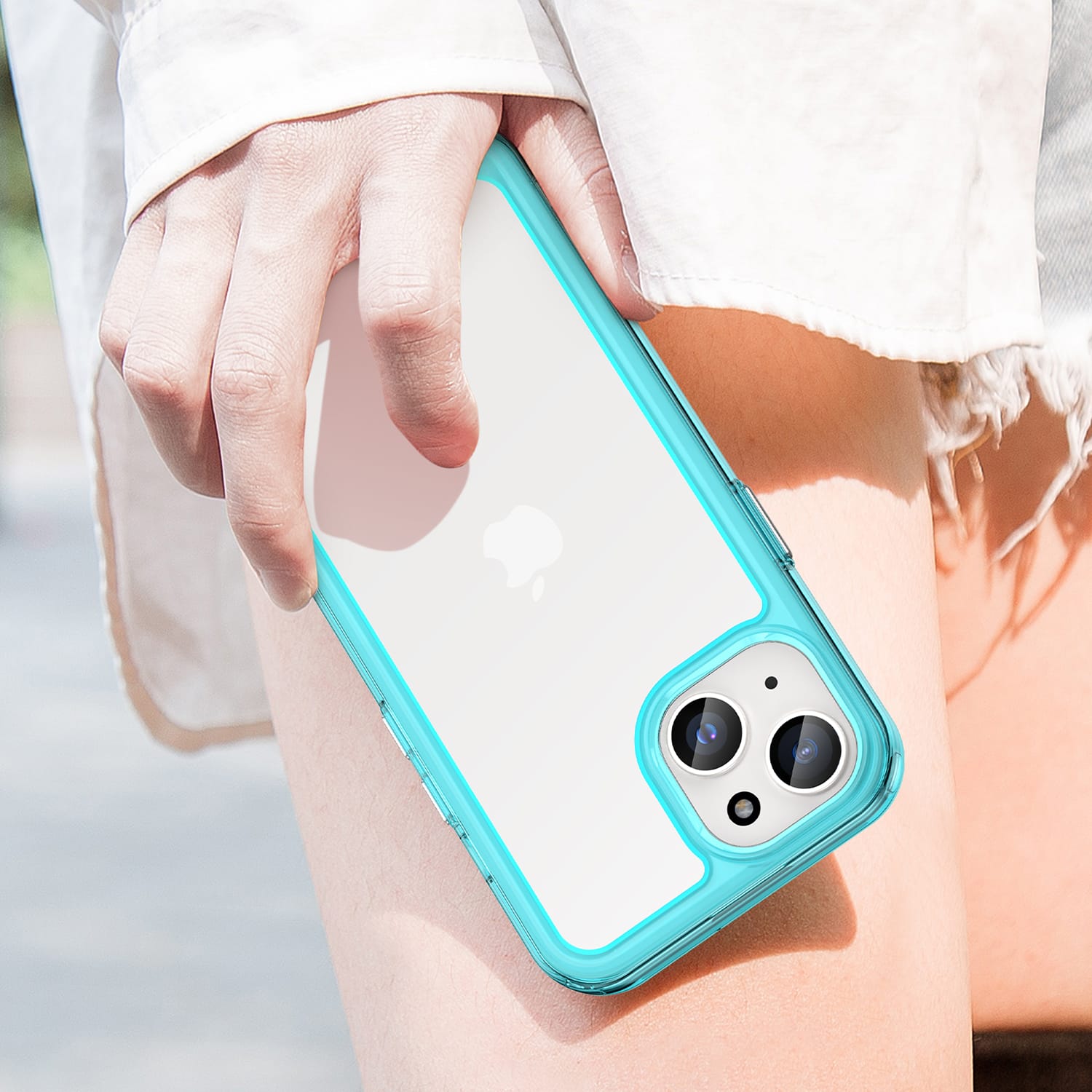 Iphone 15 Soft Gel Case [Clear Blue]