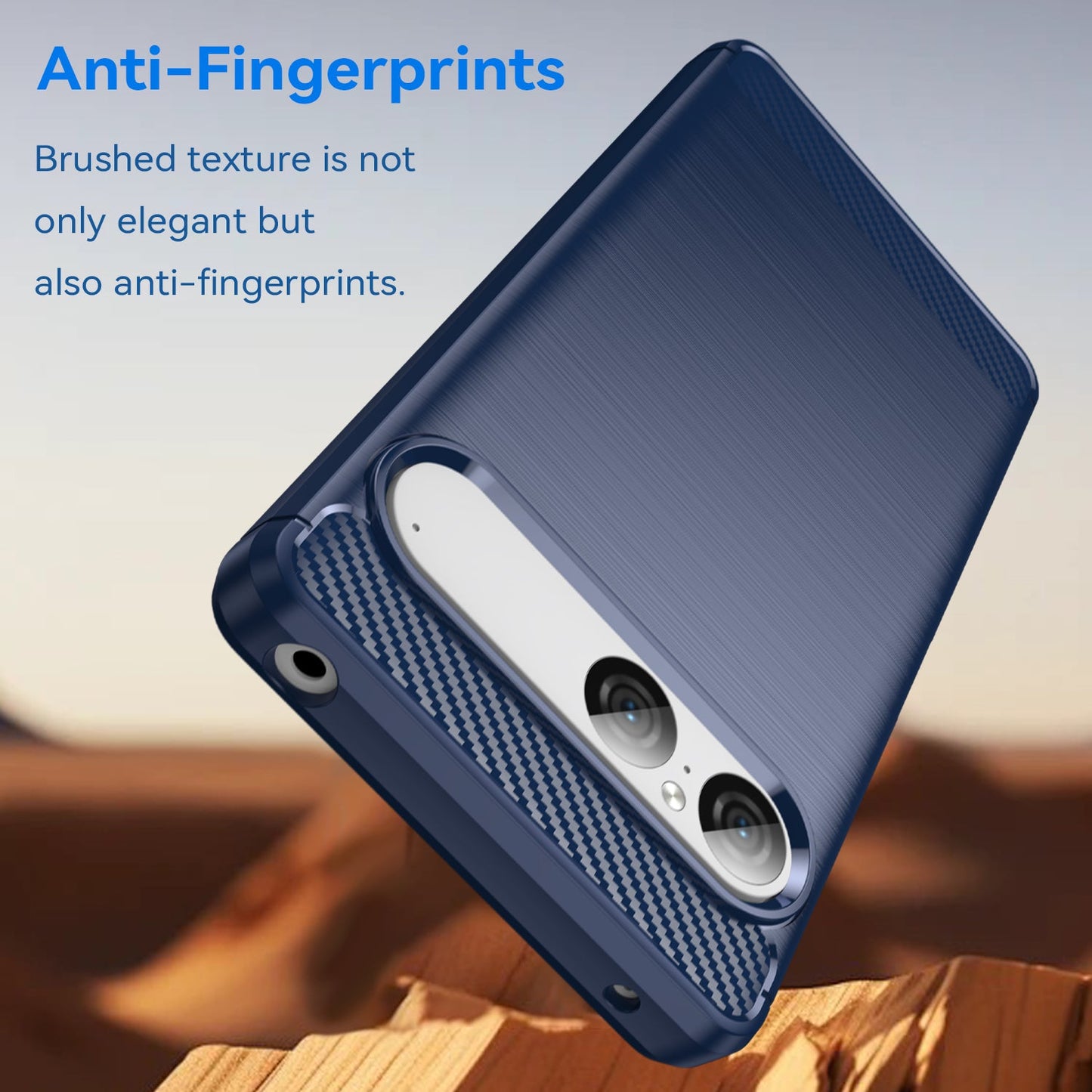 Sony Xperia 10 Vii Carbon Fibre Case [Navy]