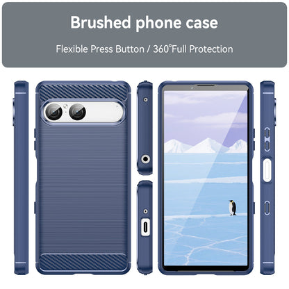 Sony Xperia 10 Vii Carbon Fibre Case [Navy]