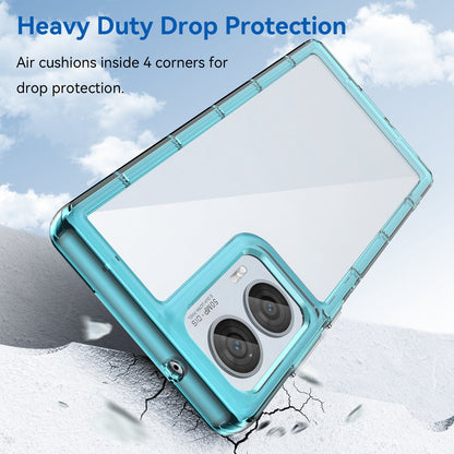 Moto Edge 50 Fusion Soft Gel Bumper Case [Clear Blue]