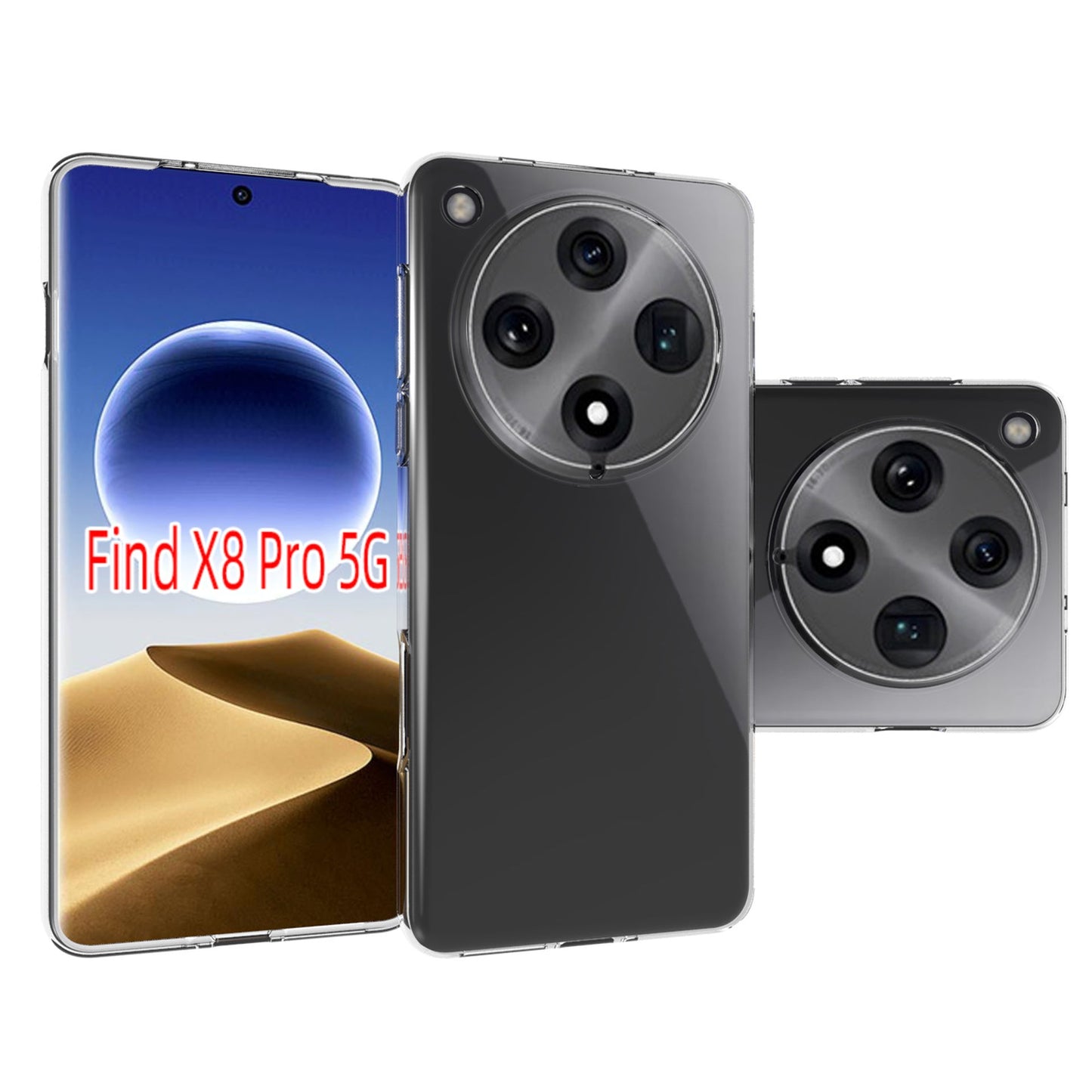 Oppo Find X8 Pro Soft Gel Case [Clear]