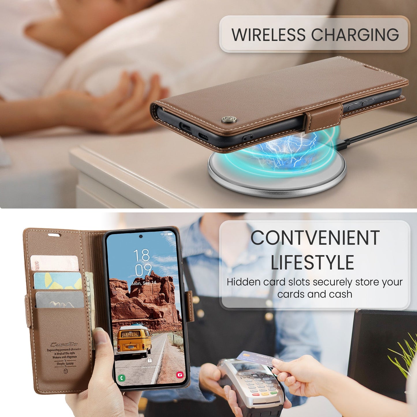 Galaxy S25 Pu Wallet Case [Brown]