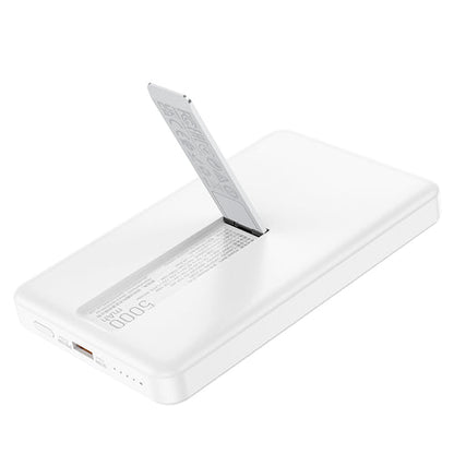 Hoco Magnetic Wireless 20W PD+QC Power Bank w/ Kick Stand (5000mAh) (J125) White