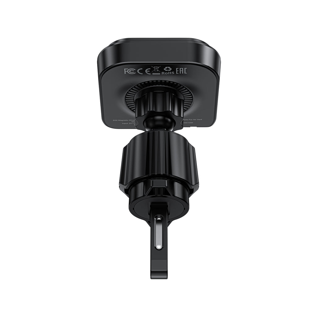 Acefast 15W Magnetic Wireless Charging Air Vent Phone Holder w/ Built-in Retractable Cable (D32)