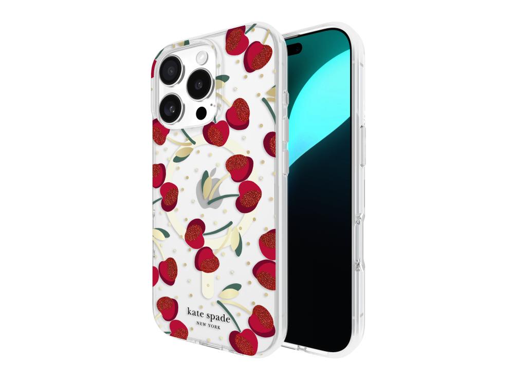 Kate Spade Protective (MS) (RC) - iPh 16 Pro - Cherry Dots
