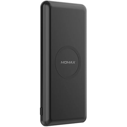Momax 10000mAh Premium USB-C PD & Wireless Fast Charging Power Bank - Black
