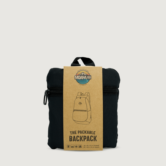 Moana Road Packable Backpack [ Black - 4720]