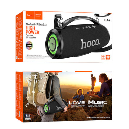 Hoco 40W High Power Bluetooth Speaker w/ FM, USB, MicroSD, Aux Multi Inputs (HA4) [ Black]