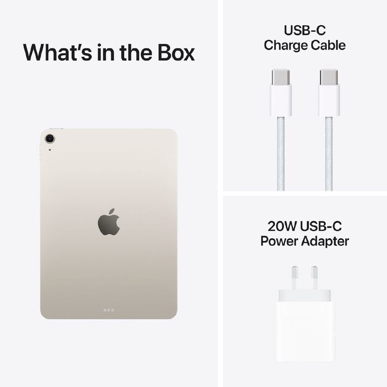 Apple iPad Air 11-inch (6th gen) M2 Wi-Fi (2024) A2902 [ 128GB - Starlight ]