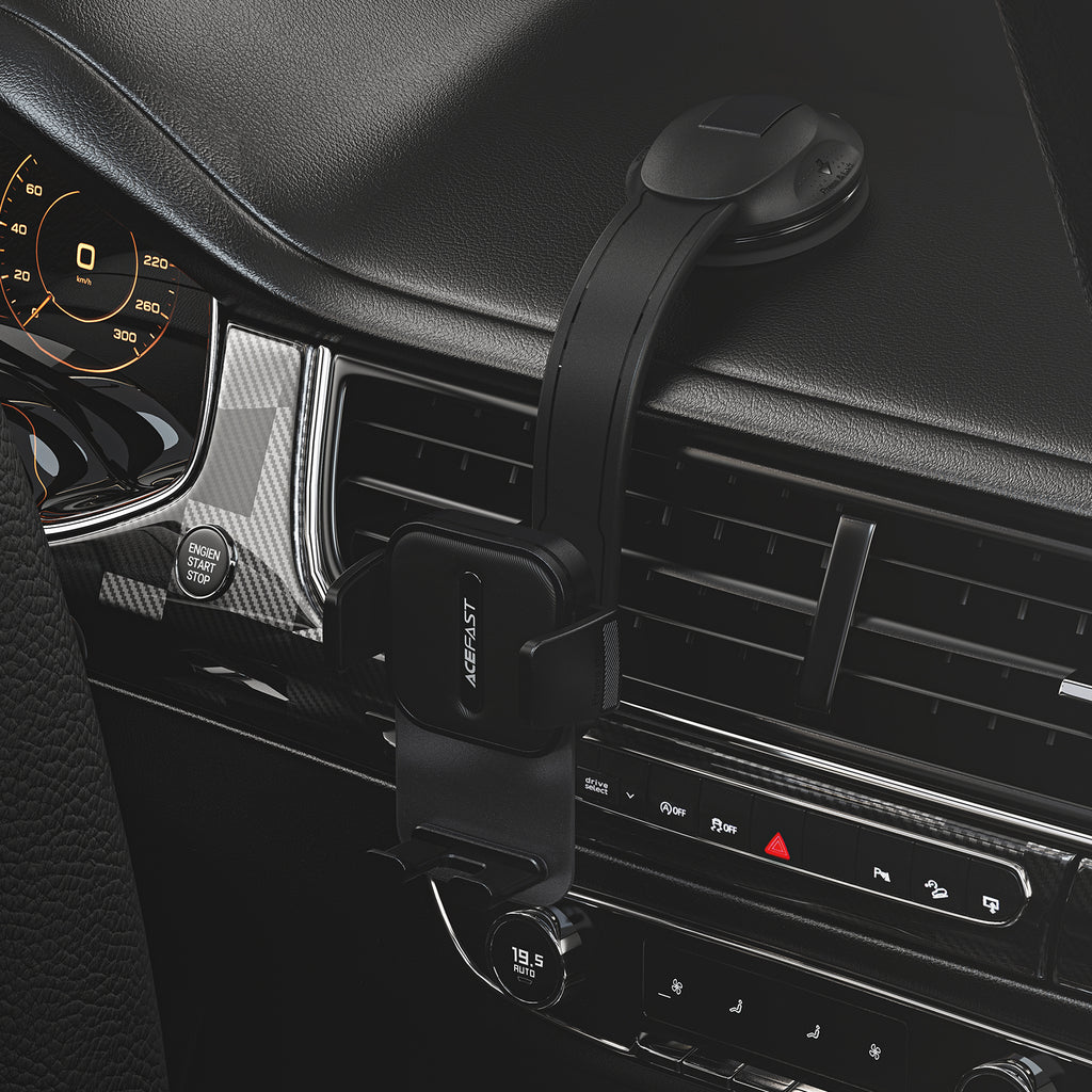Acefast One Click Locking Dashboard Phone Holder w/ Powerful Suction (D26)