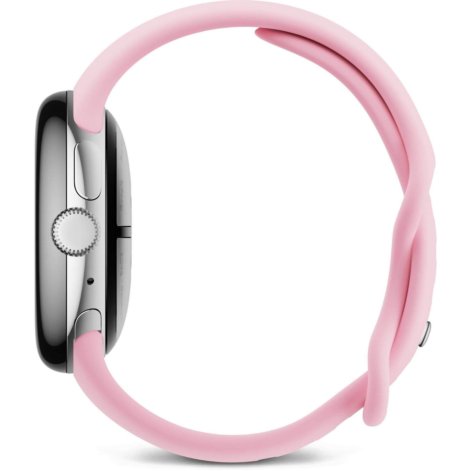 Google Pixel Watch 3 Bluetooth 41mm Aluminum case [ Rose Quartz Active Band- Polished Silver ]