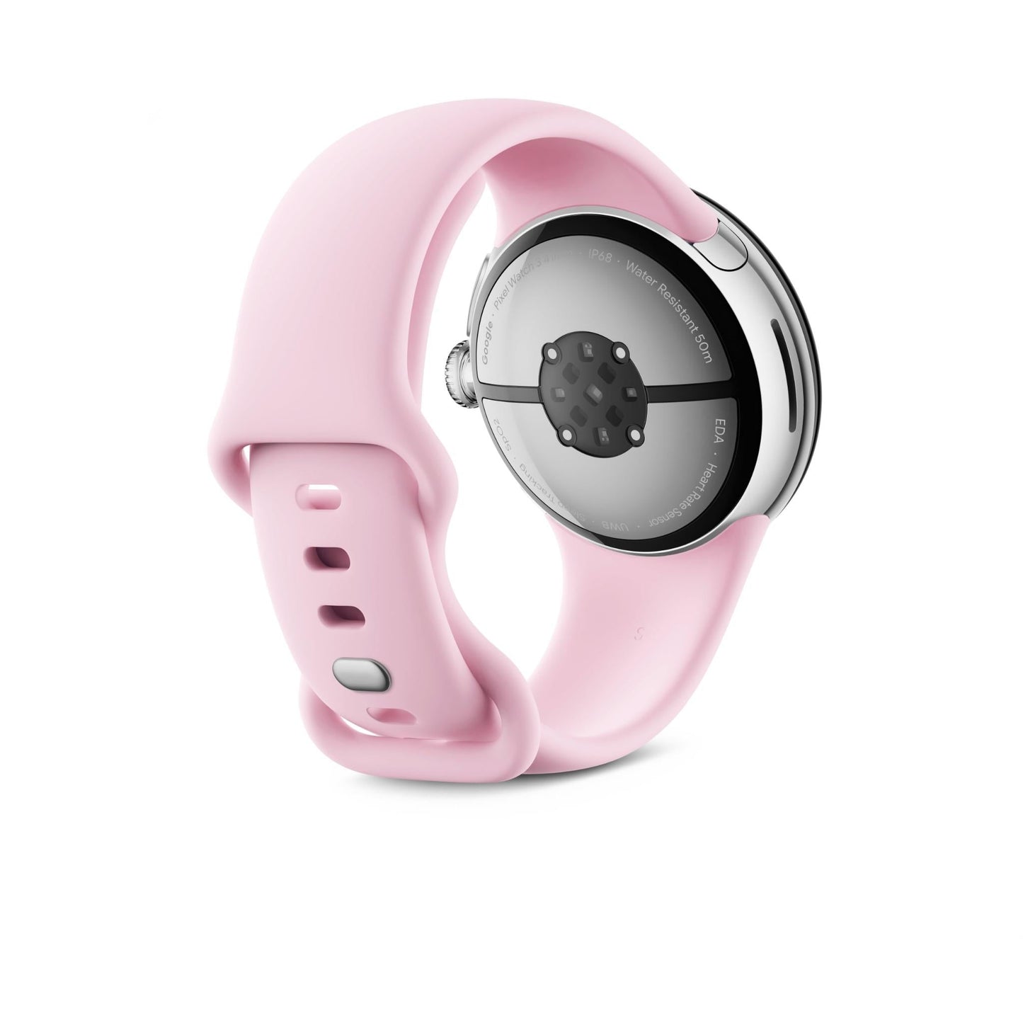 Google Pixel Watch 3 Bluetooth 41mm Aluminum case [ Rose Quartz Active Band- Polished Silver ]