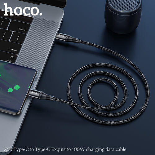 Hoco 100W PD Super Fast Type C to Type C Cable (X50) 2 Meter
