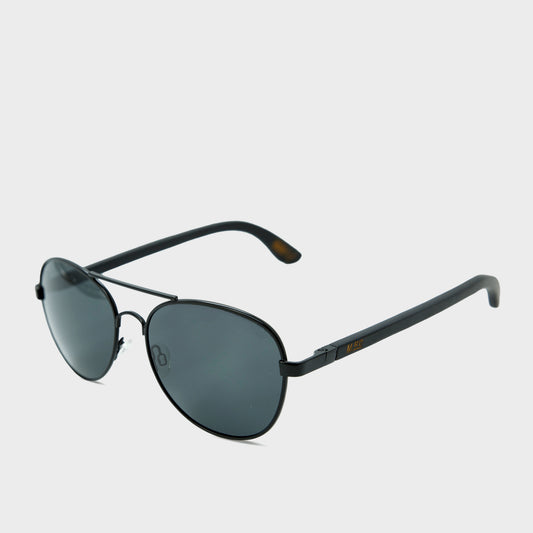 Moana Road Aviator Sunglasses [ Black lens ]