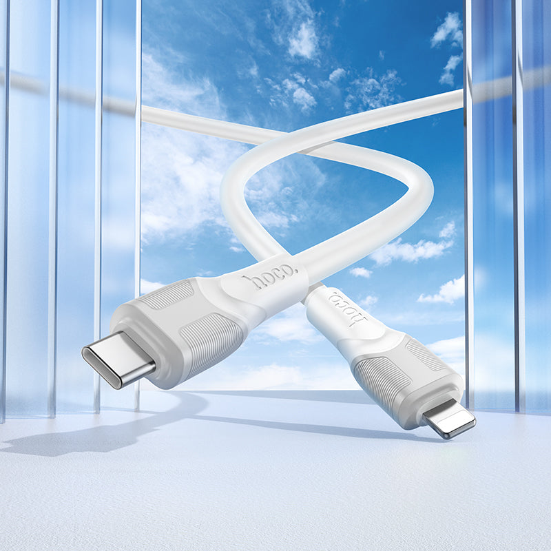 Hoco 27W Premium Thick & Durable Cable - Lightning To Type C (X106) 3 Meter