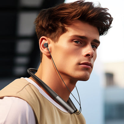 Hoco Sports Bluetooth Earphone w/ 70 Hours Long Battery Life, Flexible Neck Band (ES71)