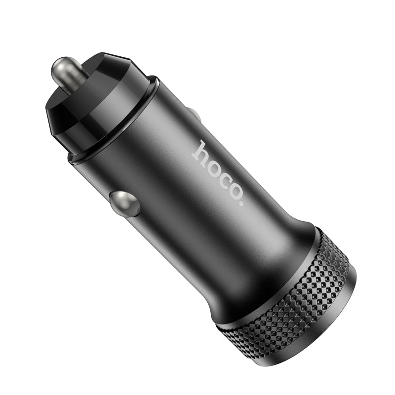 Hoco 38W PD+QC Aluminum Super Fast Car Charger (Z49B)