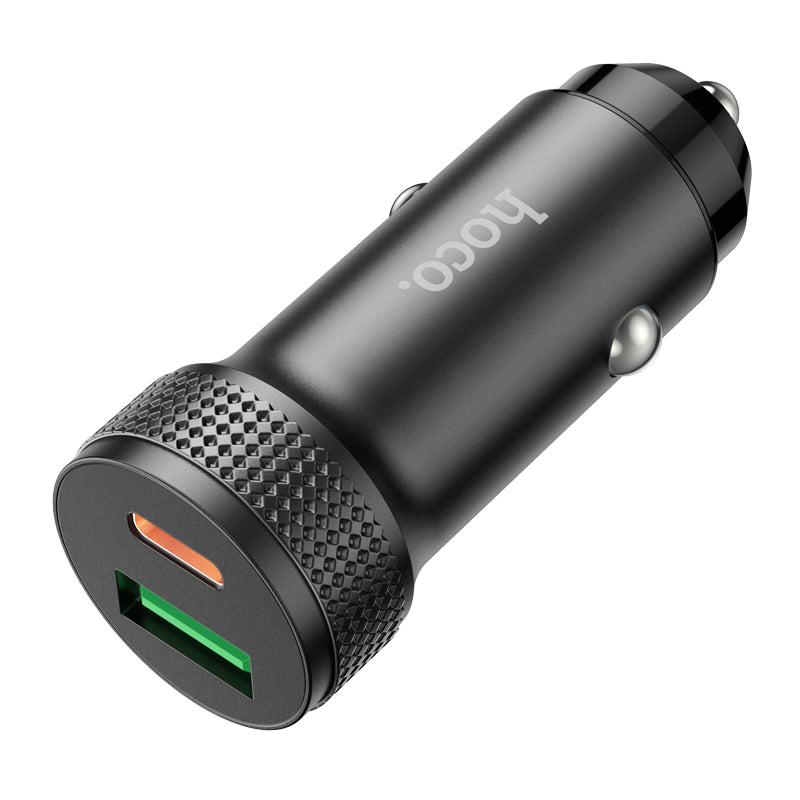 Hoco 38W PD+QC Aluminum Super Fast Car Charger (Z49B)