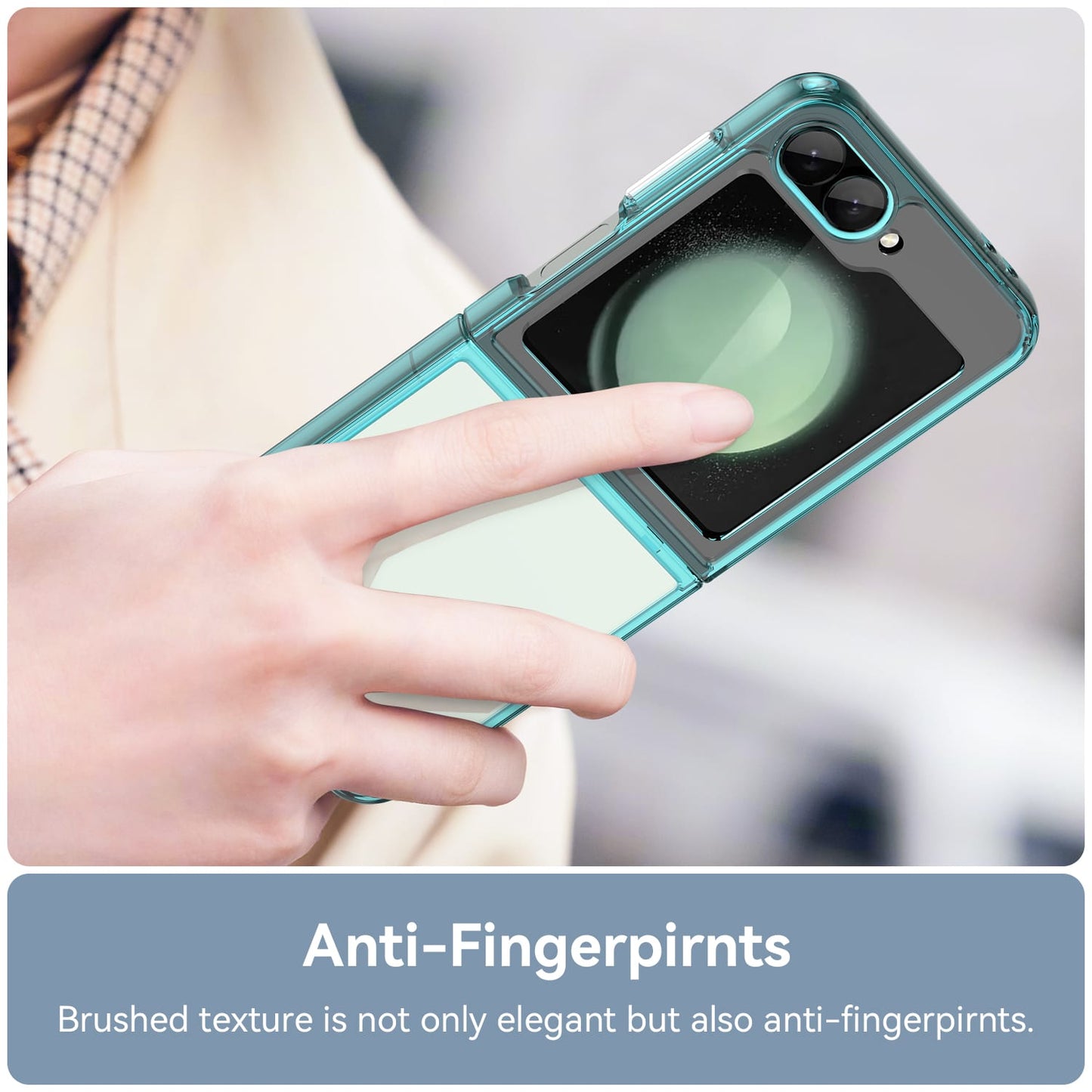 Samsung Galaxy Z Flip 7 Fe Soft Gel Case [Clear Blue]