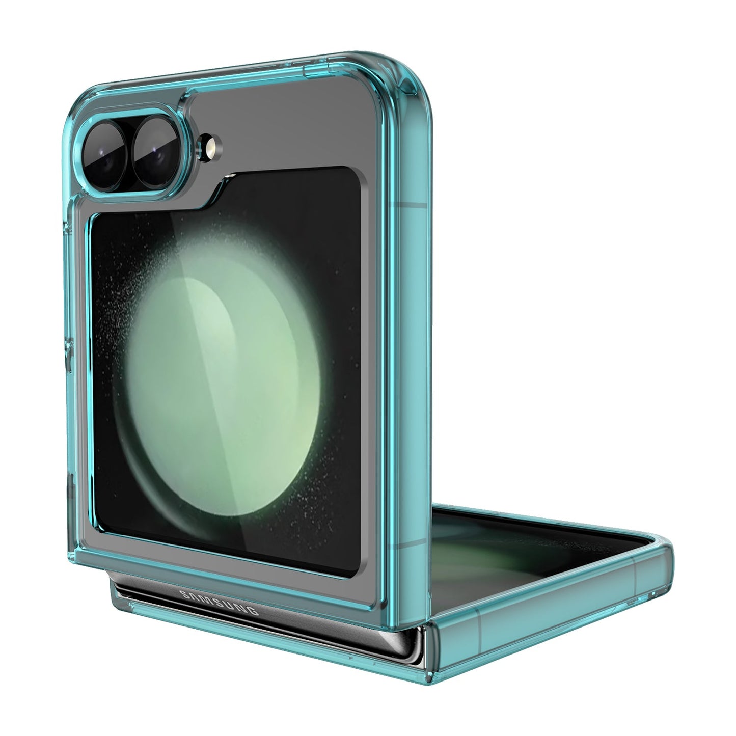 Samsung Galaxy Z Flip 7 Fe Soft Gel Case [Clear Blue]