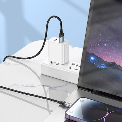 Hoco Fast Charging Nylon Braided USB Cable (X102) [ Lightning]
