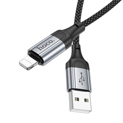 Hoco Fast Charging Nylon Braided USB Cable (X102) [ Lightning]