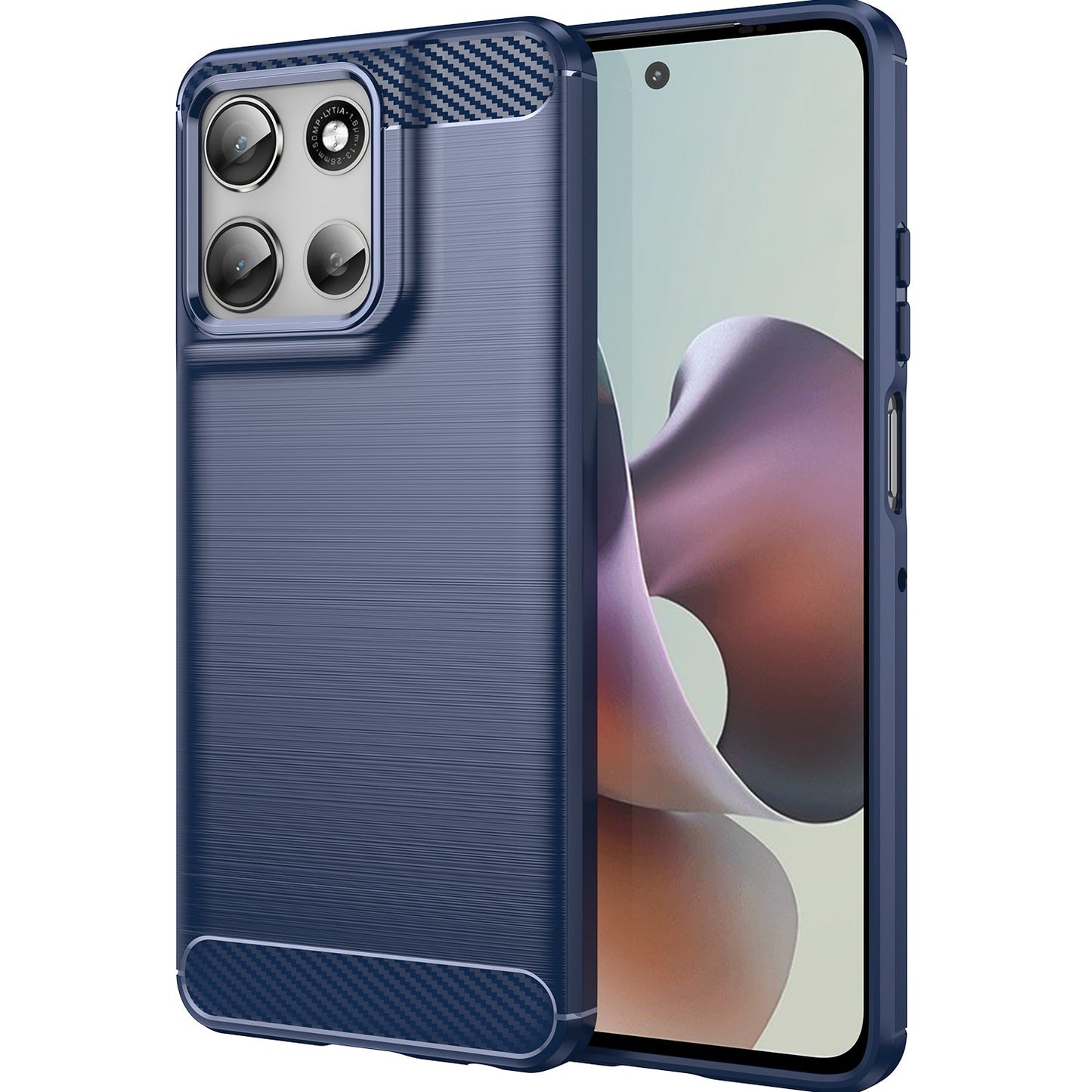 Moto G56 Carbon Fibre Case [Navy]