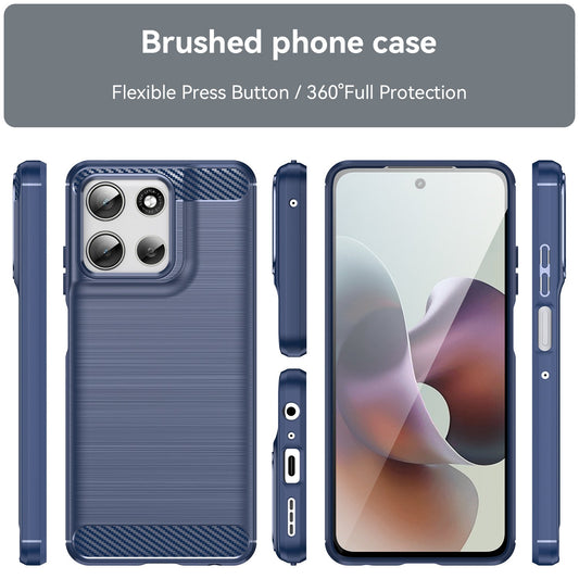 Moto G56 Carbon Fibre Case [Navy]