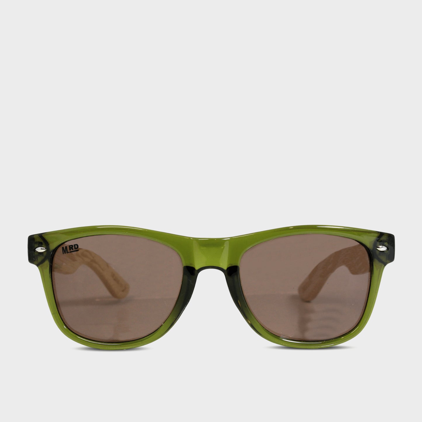 Moana Road 50/50s Sunglasses [Olive Green W/ Wood Arms - 3004]