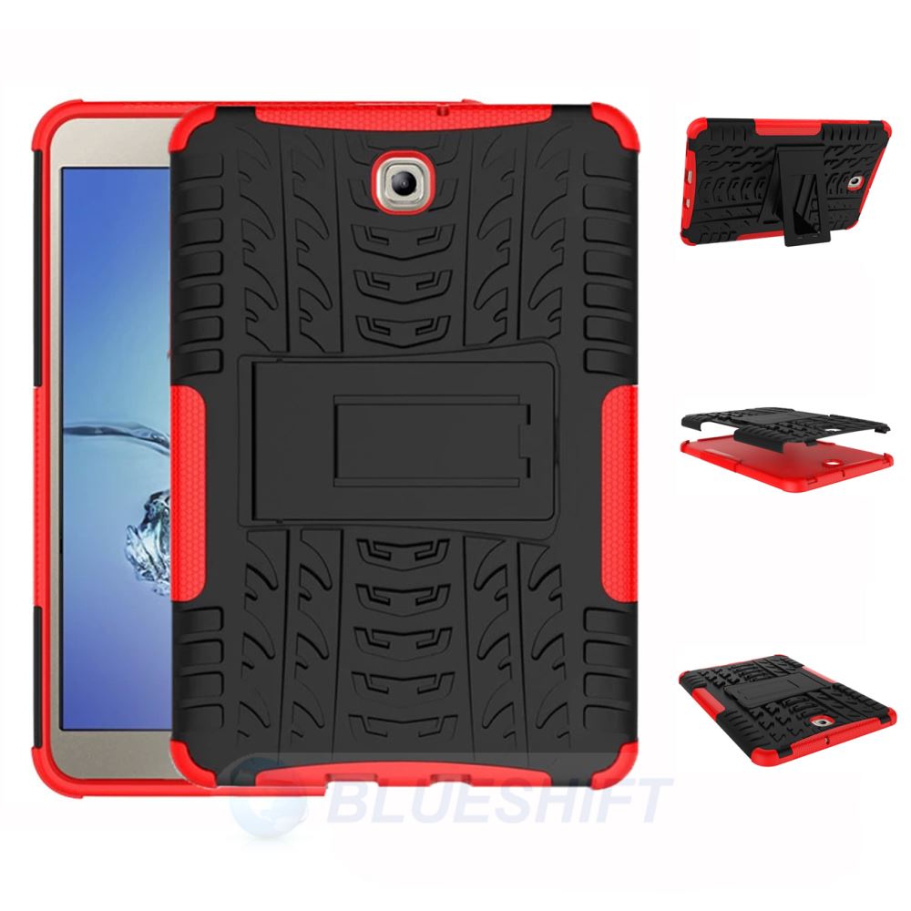 Galaxy Tab S2 8.0 T715 Heavy Duty Case [Red]