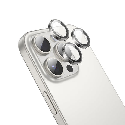 Hoco Camera Lens Protector w/ Metallic Ring (V12) [ iPhone 16 / 16 Plus]