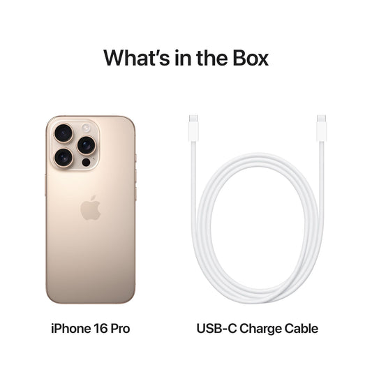 Apple iPhone 16 Pro Dual SIM Mobile Phone [ 256GB - Desert Titanium ]