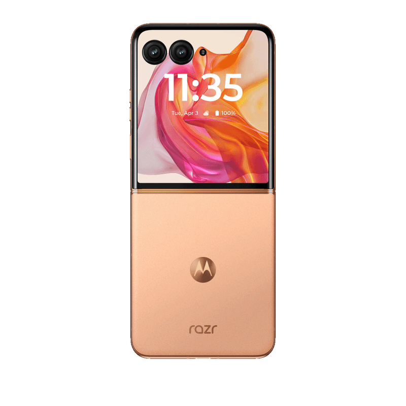 Motorola Razr 50 Ultra Mobile Phone [ 512GB / 12GB RAM Peach Fuzz ]