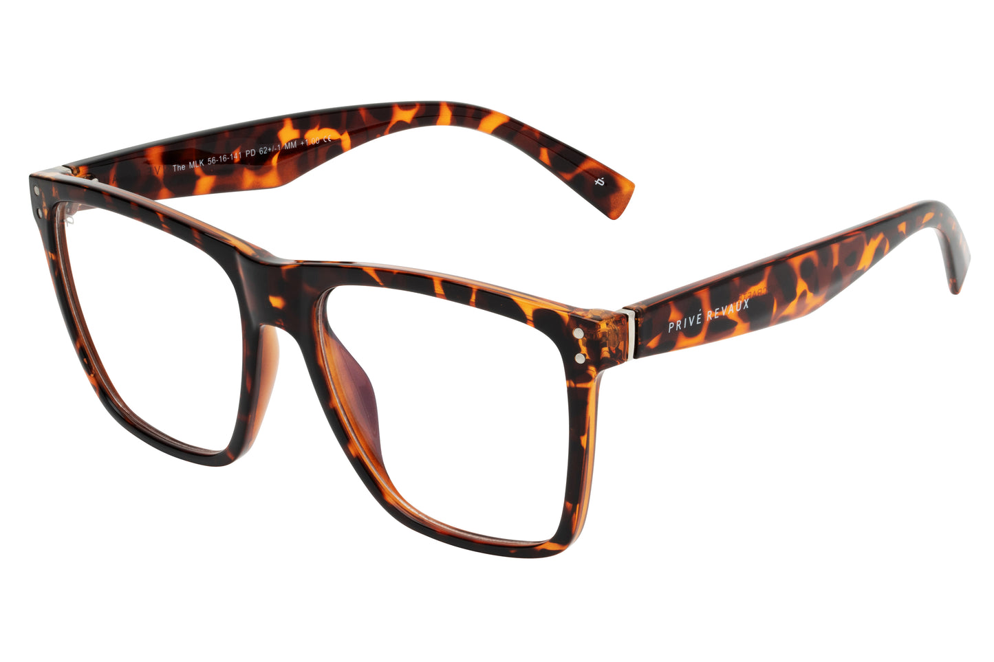 Prive Revaux The Visionary Blue Light Glasses [Warm Copper Tort/Clear]