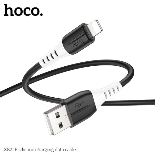 Ultra Soft Silicon Cable (X82) - Lightning [Black]