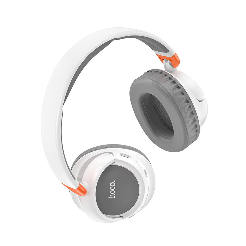Hoco Stereo Comfortable Bluetooth Headset w/ 25 Hours, MicroSD & Aux Input Modes (W43) [ Grey]