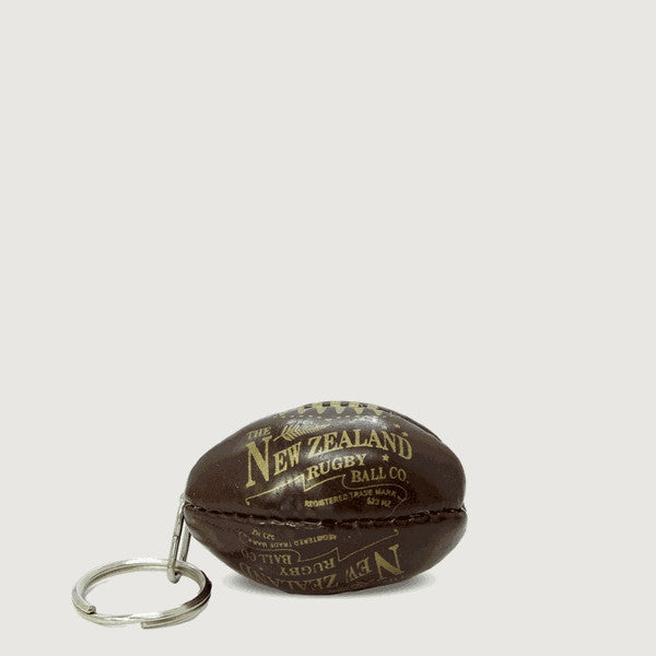 Moana Road Soft Toy Keyring [ Rugby Ball - Brown - 6075]